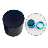 Maxbell Pool Cue Chalk Holder Organizer Round Shape Easy to Use Carrier Case Metal Black