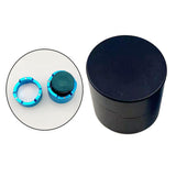Maxbell Pool Cue Chalk Holder Organizer Round Shape Easy to Use Carrier Case Metal Black