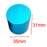 Maxbell Pool Cue Chalk Holder Organizer Round Shape Easy to Use Carrier Case Metal Blue