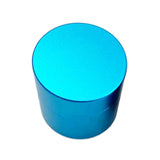 Maxbell Pool Cue Chalk Holder Organizer Round Shape Easy to Use Carrier Case Metal Blue
