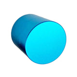 Maxbell Pool Cue Chalk Holder Organizer Round Shape Easy to Use Carrier Case Metal Blue