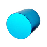 Maxbell Pool Cue Chalk Holder Organizer Round Shape Easy to Use Carrier Case Metal Blue