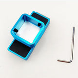 Maxbell Billiard Pool Chalk Holder with Fixed Clip Chalk Case Cue Chalk Boxes Holder Blue