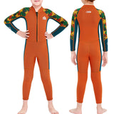 Maxbell Kids Wetsuit Diving Swimsuits Swim Water Sports 2.5mm Neoprene Full suits Orange L