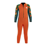 Maxbell Kids Wetsuit Diving Swimsuits Swim Water Sports 2.5mm Neoprene Full suits Orange L