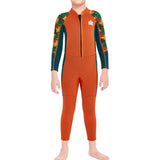 Maxbell Kids Wetsuit Diving Swimsuits Swim Water Sports 2.5mm Neoprene Full suits Orange L