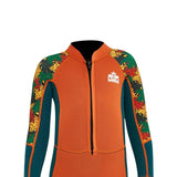 Maxbell Kids Wetsuit Diving Swimsuits Swim Water Sports 2.5mm Neoprene Full suits Orange L
