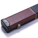 Maxbell Portable Billiards Pool Cue Hard Case with Handle and Lock for 1/2 Snooker Coffee