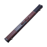 Maxbell Portable Billiards Pool Cue Hard Case with Handle and Lock for 1/2 Snooker Coffee