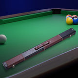 Maxbell Portable Billiards Pool Cue Hard Case with Handle and Lock for 1/2 Snooker Coffee