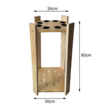 Maxbell 8 Hole Billiard Cue Rack Display Shelf Pool Balls Stick Holder Light Color