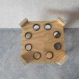 Maxbell 8 Hole Billiard Cue Rack Display Shelf Pool Balls Stick Holder Light Color