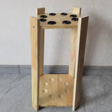 Maxbell 8 Hole Billiard Cue Rack Display Shelf Pool Balls Stick Holder Light Color