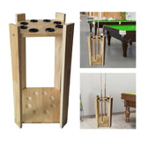 Maxbell 8 Hole Billiard Cue Rack Display Shelf Pool Balls Stick Holder Light Color