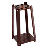 Maxbell 8 Hole Billiard Cue Rack Display Shelf Pool Balls Stick Holder Brown