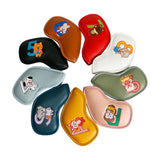 Maxbell 9Pcs Golf Iron Headcover Set Golf Club Head Cover Sleeve for Outdoor Sports Multicolor