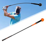 Maxbell Portable Golf Swing Trainer Aid Practice Training Nonslip Grip for Adult 40inch Orange