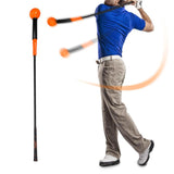 Maxbell Portable Golf Swing Trainer Aid Practice Training Nonslip Grip for Adult 40inch Orange