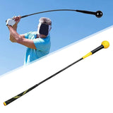 Maxbell Portable Golf Swing Trainer Aid Practice Training Nonslip Grip for Adult 48inch Yellow