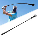 Maxbell Portable Golf Swing Trainer Aid Practice Training Nonslip Grip for Adult 48inch Gray