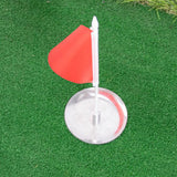 Maxbell Miniature Golf Flagstick Trainging Accessory Red Flag for Backyard Garden