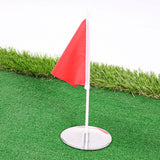 Maxbell Miniature Golf Flagstick Trainging Accessory Red Flag for Backyard Garden