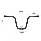 Maxbell Ultralight Bike Handlebar Cycling Handle 1 inch Clamp Riser Bars M Type 58x21cm
