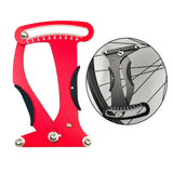 Maxbell Metal Bicycle Tension Meter Spokes Calibration Measuring Tool Easy Operate CNC Machining Red