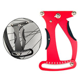 Maxbell Metal Bicycle Tension Meter Spokes Calibration Measuring Tool Easy Operate Die Stamping Red