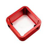 Maxbell Pool Snooker Chalk Holder Sturdy Chalk Case Practical Metal Lightweight Red