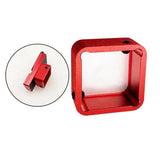 Maxbell Pool Snooker Chalk Holder Sturdy Chalk Case Practical Metal Lightweight Red