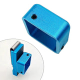 Maxbell Pool Snooker Chalk Holder Sturdy Chalk Case Practical Metal Lightweight Blue
