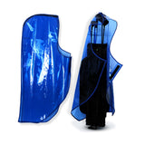 Maxbell Golf Bag Rain Cover with Hood Clear Blue Protective Cover TPU Raincoat