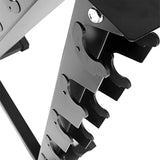 Maxbell Triangular Dumbbell Rack Durable Portable for Weight Lifting Home Gymnastic