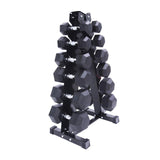 Maxbell Triangular Dumbbell Rack Durable Portable for Weight Lifting Home Gymnastic