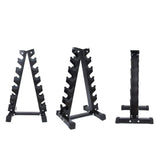 Maxbell Triangular Dumbbell Rack Durable Portable for Weight Lifting Home Gymnastic