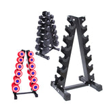 Maxbell Triangular Dumbbell Rack Durable Portable for Weight Lifting Home Gymnastic