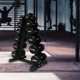 Maxbell Triangular Dumbbell Rack Durable Portable for Weight Lifting Home Gymnastic