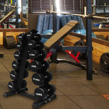 Maxbell Triangular Dumbbell Rack Durable Portable for Weight Lifting Home Gymnastic