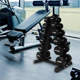 Maxbell Triangular Dumbbell Rack Durable Portable for Weight Lifting Home Gymnastic