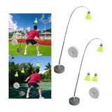 Maxbell Sports Badminton Single Training Device Portable Self Practice Tool Stretchy with 1 Badminton
