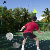 Maxbell Sports Badminton Single Training Device Portable Self Practice Tool Stretchy with 1 Badminton