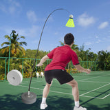 Maxbell Sports Badminton Single Training Device Portable Self Practice Tool Stretchy with 1 Badminton