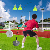 Maxbell Sports Badminton Single Training Device Portable Self Practice Tool Stretchy with 3 Badminton