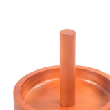 Maxbell Wooden Billiard Cone Talc Bowl Cone Chalk Holder for Game Room Accessory Yellow