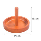 Maxbell Wooden Billiard Cone Talc Bowl Cone Chalk Holder for Game Room Accessory Yellow