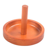 Maxbell Wooden Billiard Cone Talc Bowl Cone Chalk Holder for Game Room Accessory Yellow