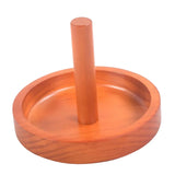 Maxbell Wooden Billiard Cone Talc Bowl Cone Chalk Holder for Game Room Accessory Yellow