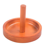 Maxbell Wooden Billiard Cone Talc Bowl Cone Chalk Holder for Game Room Accessory Yellow