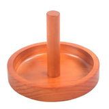 Maxbell Wooden Billiard Cone Talc Bowl Cone Chalk Holder for Game Room Accessory Yellow